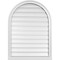 Ekena Millwork Round Top Surface Mount PVC Gable Vent: Functional, w/ 2"W x 2"P Brickmould Sill Frame, 28"W x 38"H GVPRT28X3803SF - alternate 1
